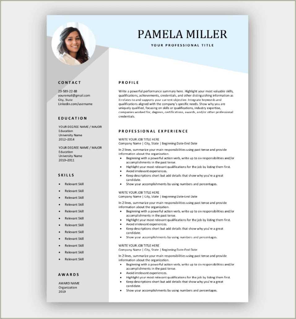 100-percent-free-resume-templates-resume-example-gallery