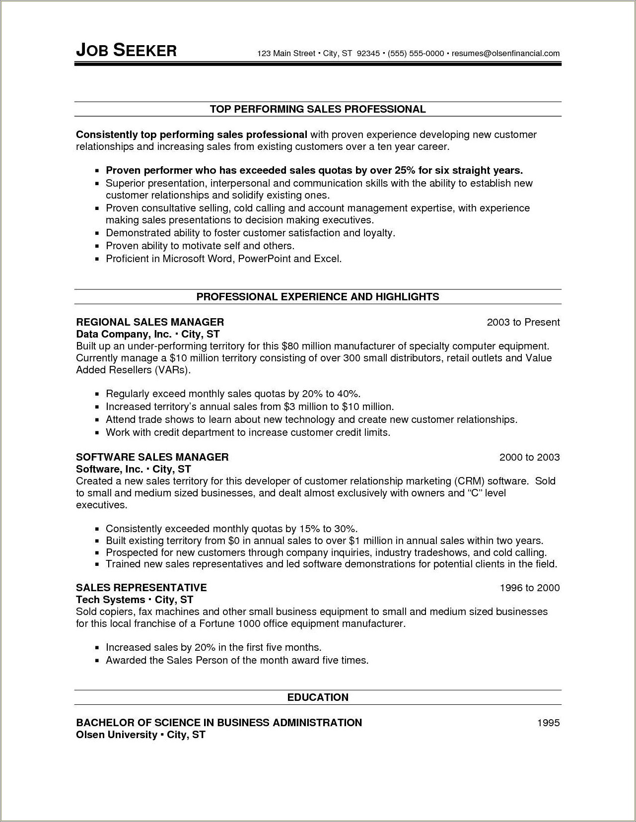 how to write a resume with 20 years experience