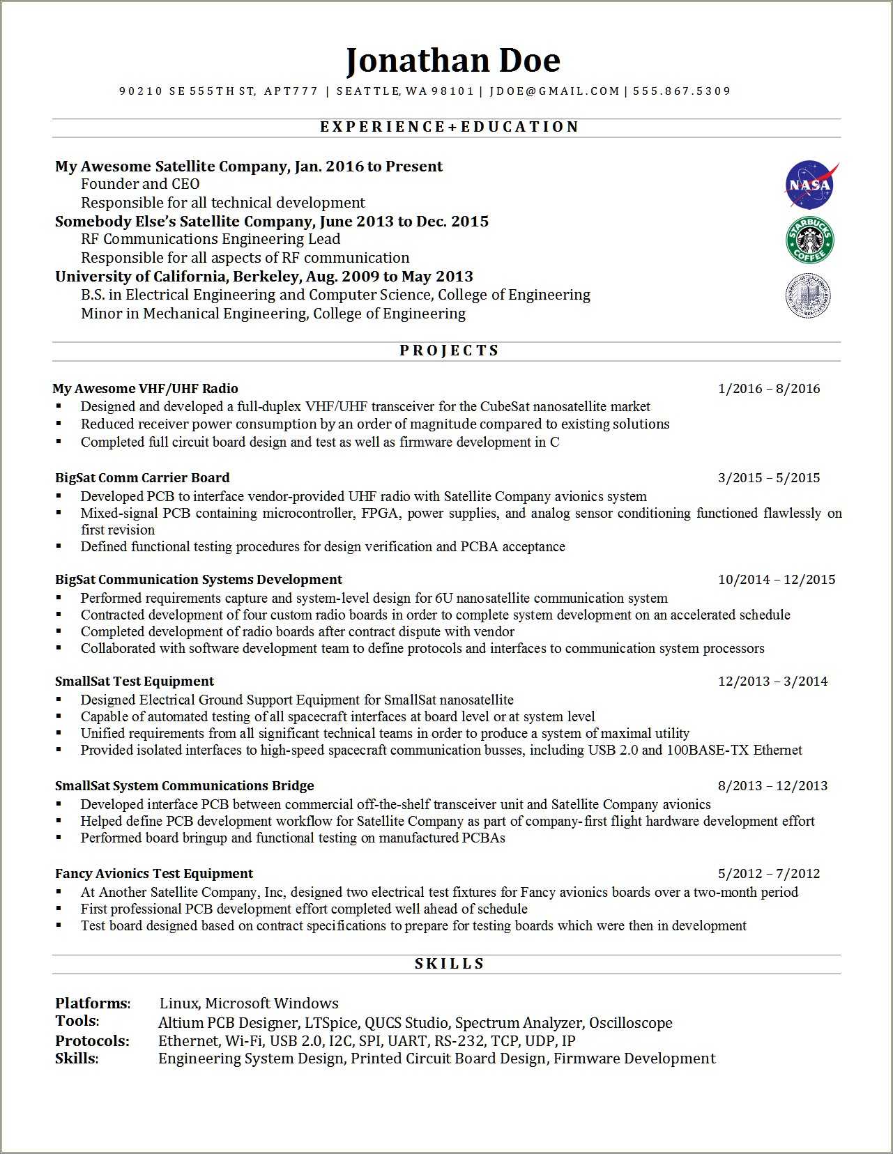 5 Years Experience Electrical Design Resume