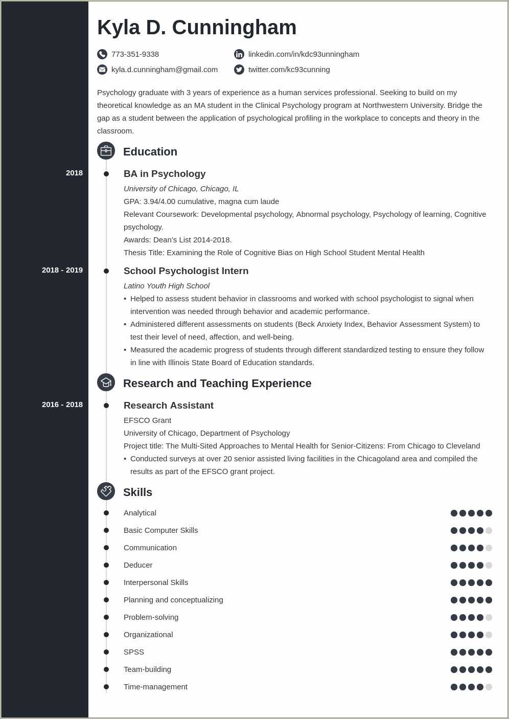 Academic Resume For Graduate School Templates Resume Example Gallery