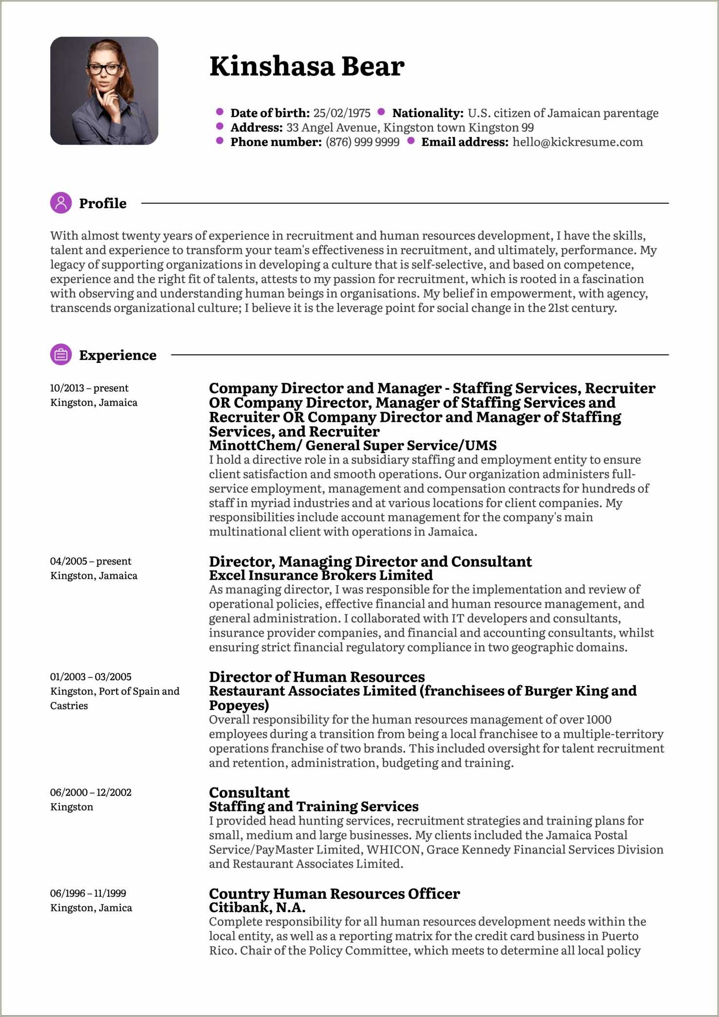 Accountant Managed Company Credit Card Resume