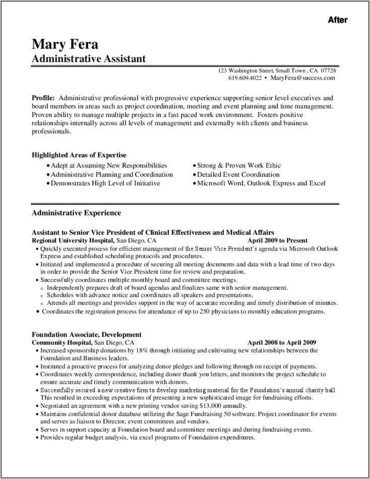 Executive Assistant Resume Examples 2024 Nikki Callida
