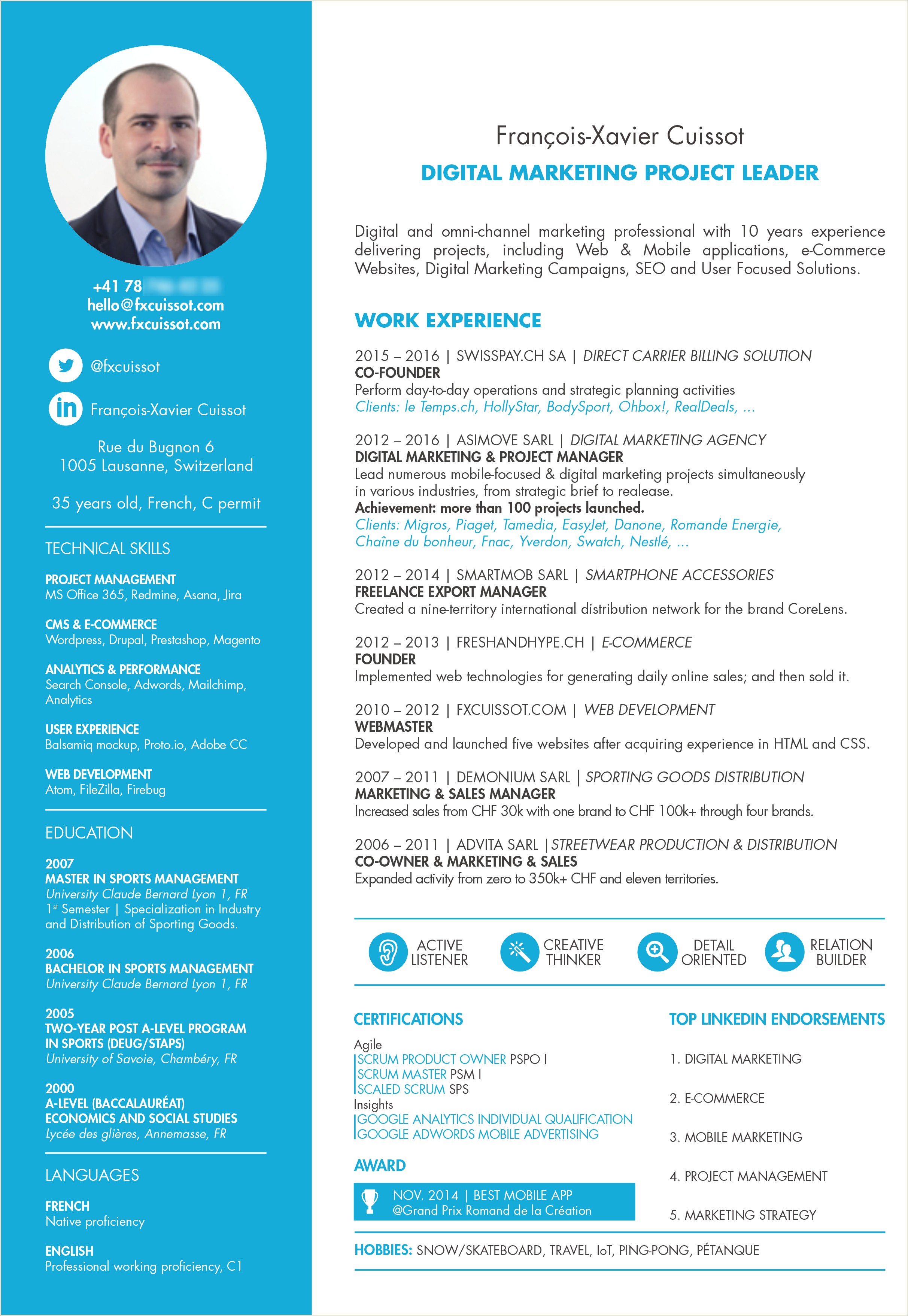 Product Owner Ux Sample Resume Resume Example Gallery