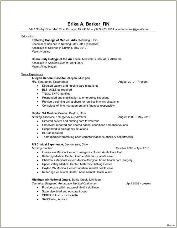 Air Force Job Descriptions For Resume