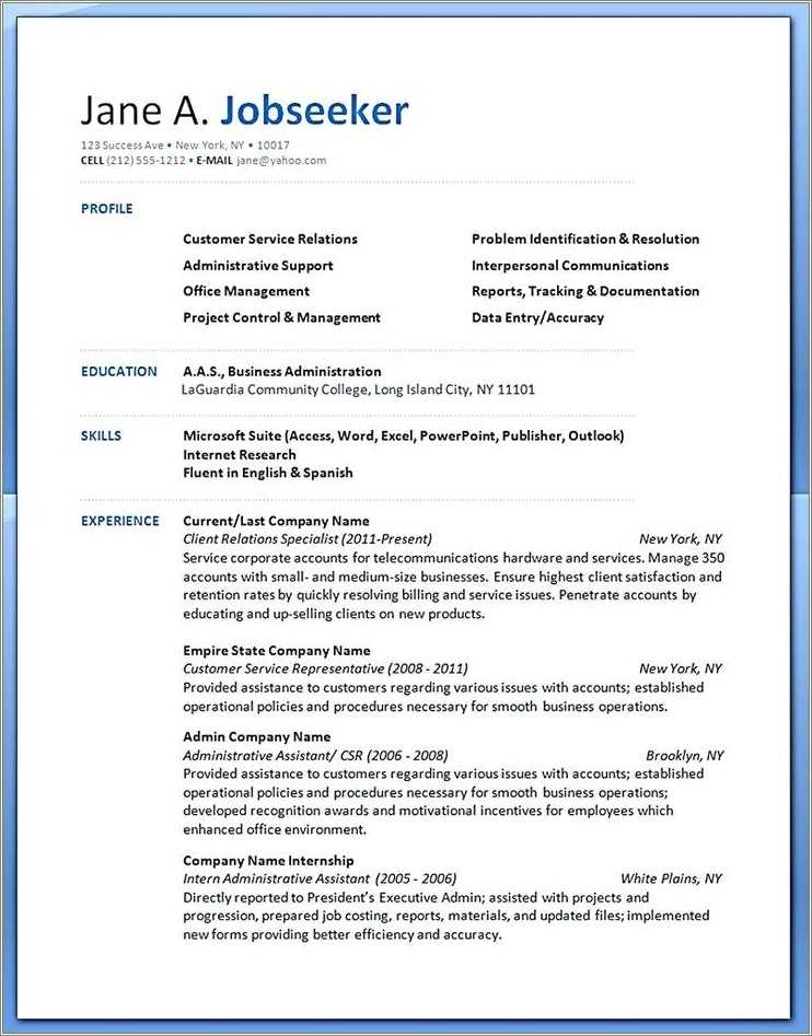 resume for airport customer service agent