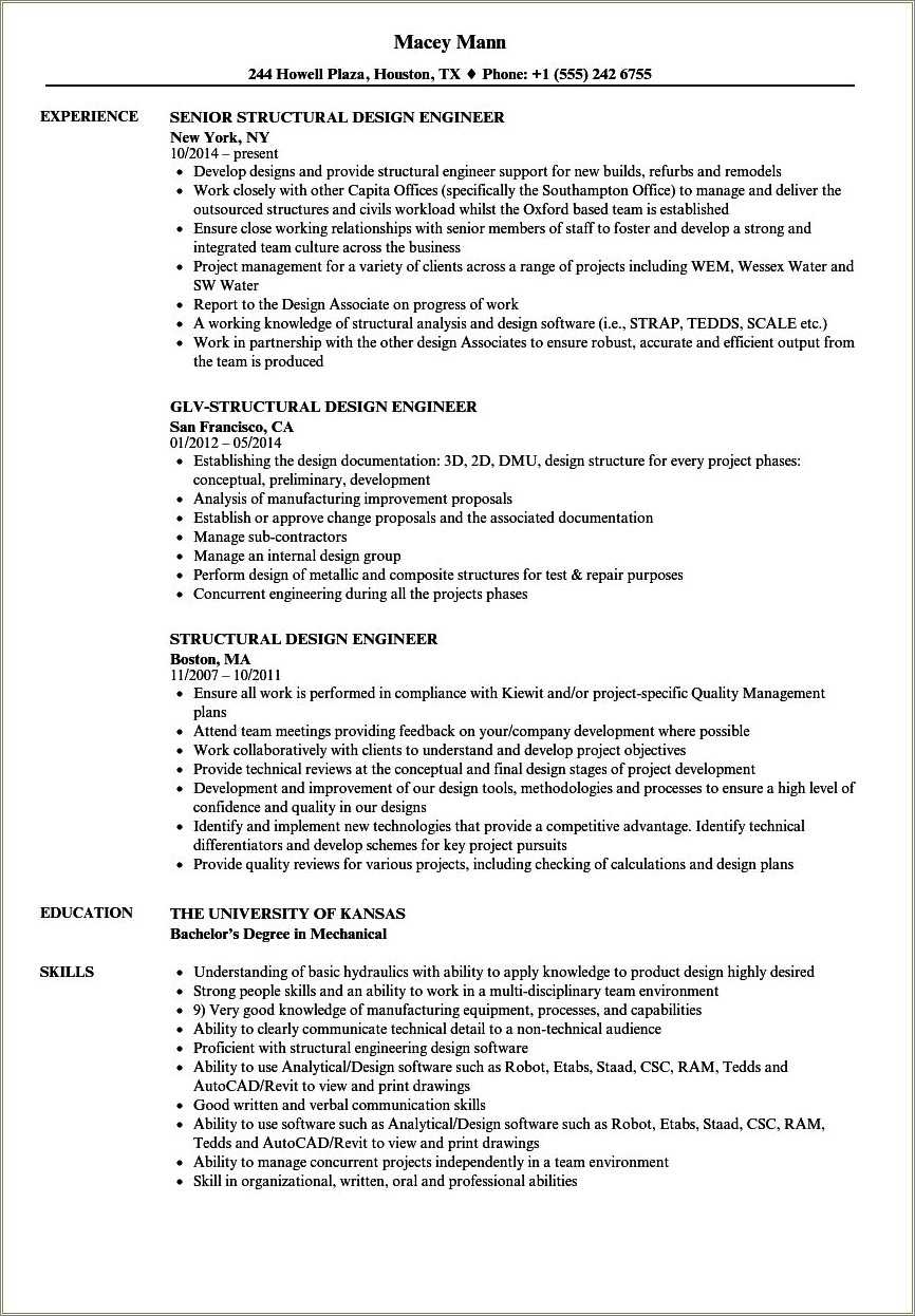 Analytical And Conceptual Skills Resume