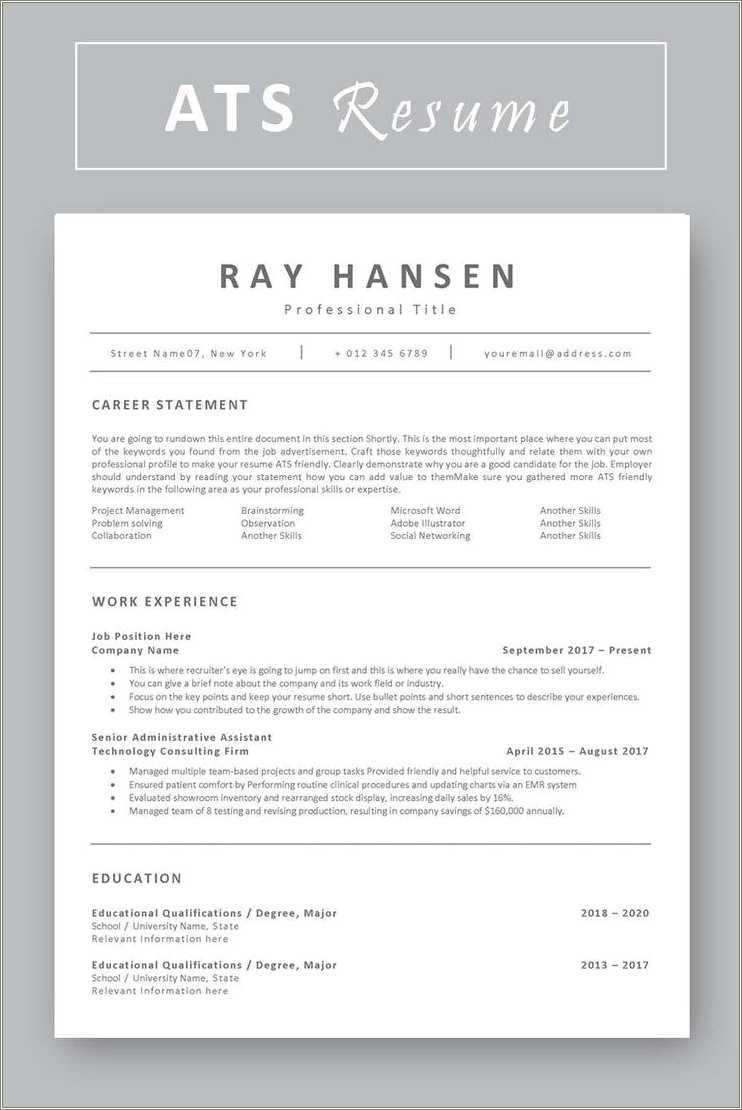 another word for job resume