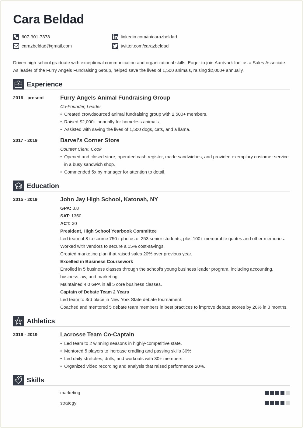 Applicant Resume Sample Filipino Student