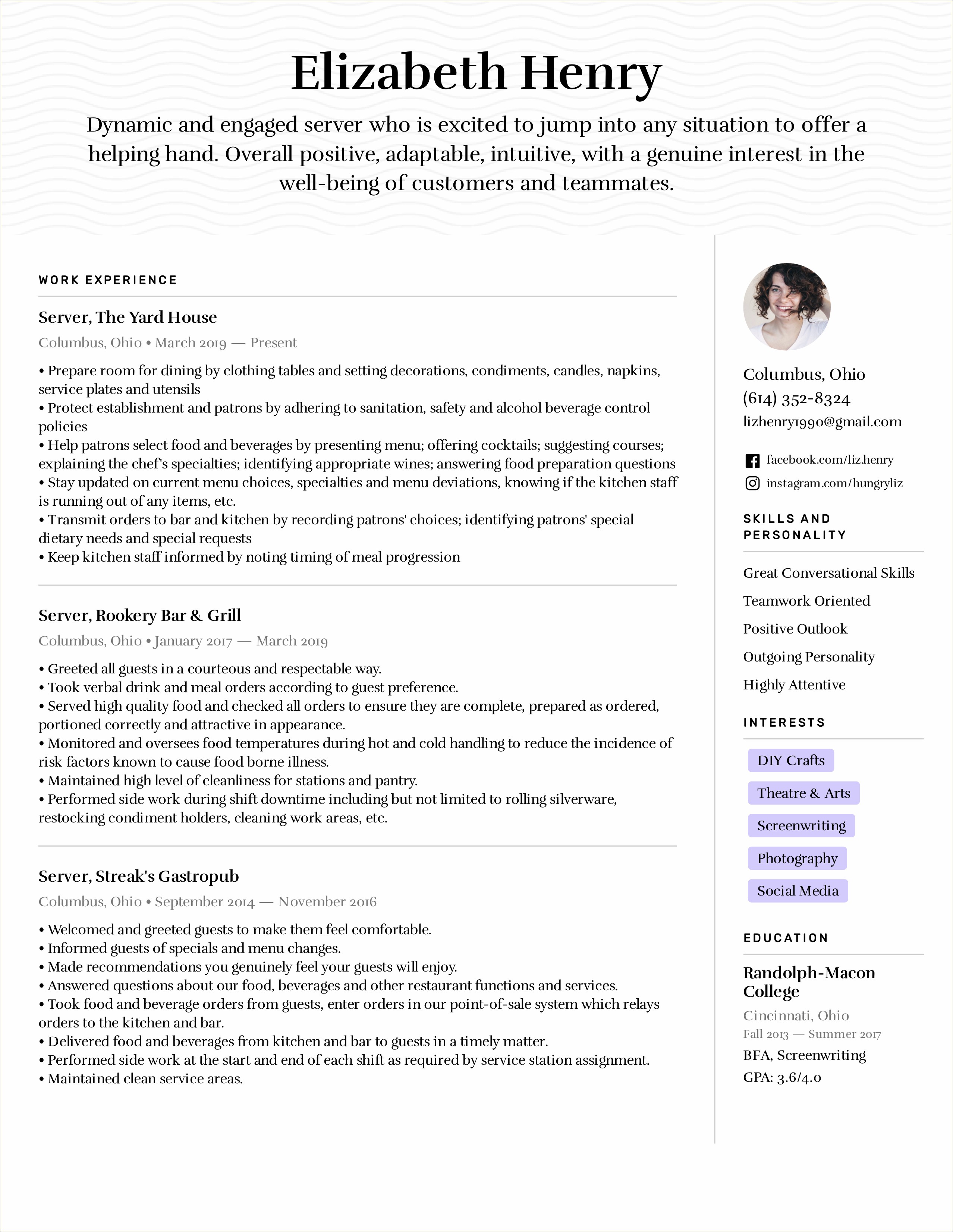 Art And Craft Teacher Resume Samples Resume Example Gallery