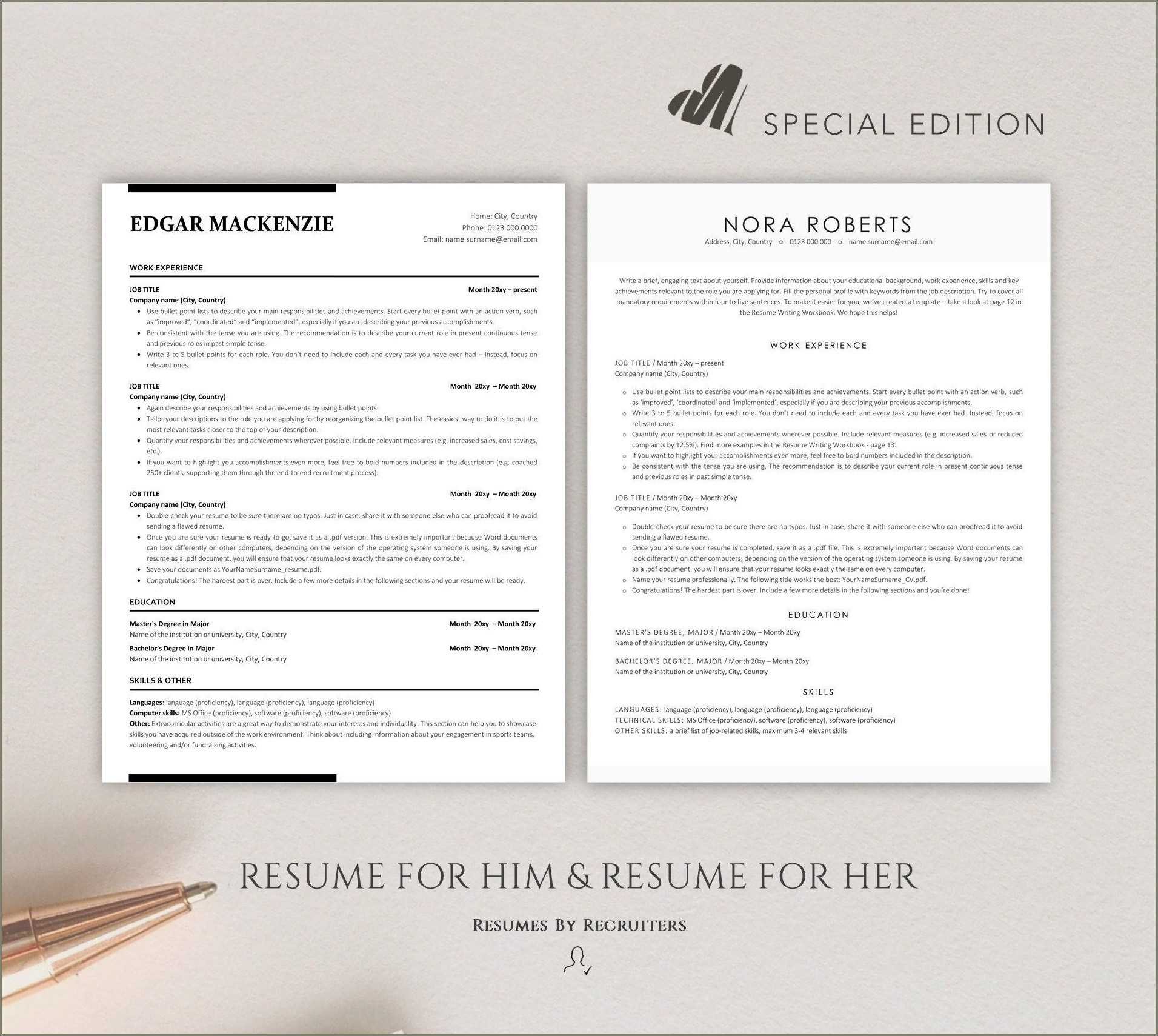 Ats Friendly Resume Template Free Download 2022