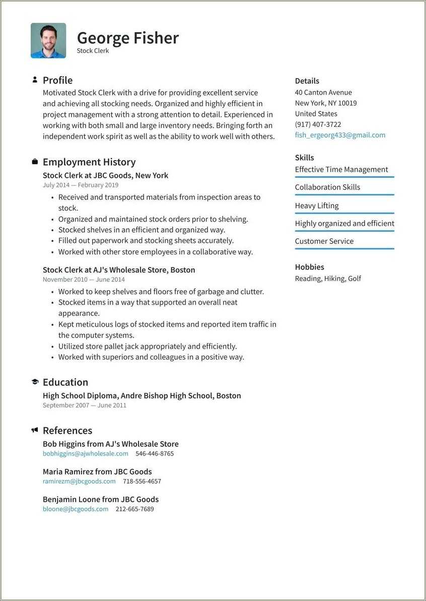 Attention To Detail Resume Sample - Resume Example Gallery