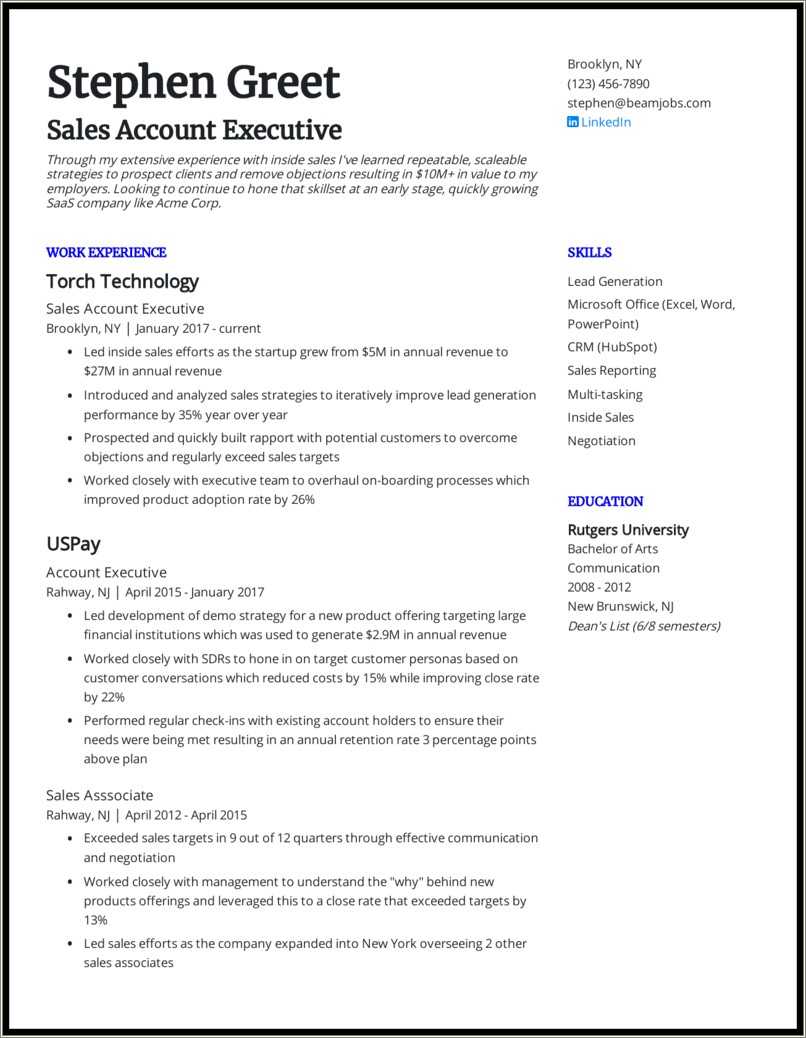 Best Advertising Account Manager Resume