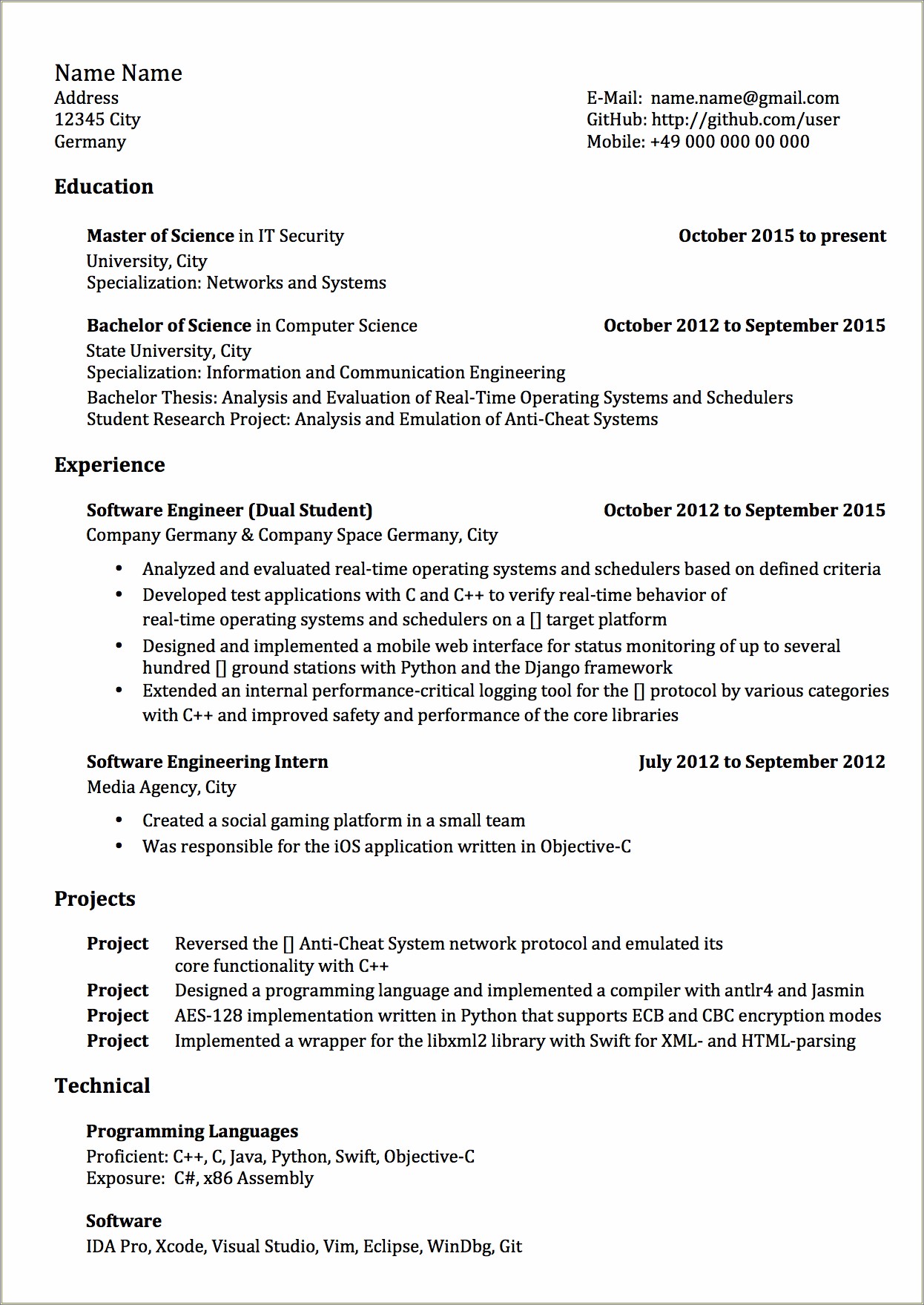 Best Engineering Resume Format Reddit Resume Example Gallery