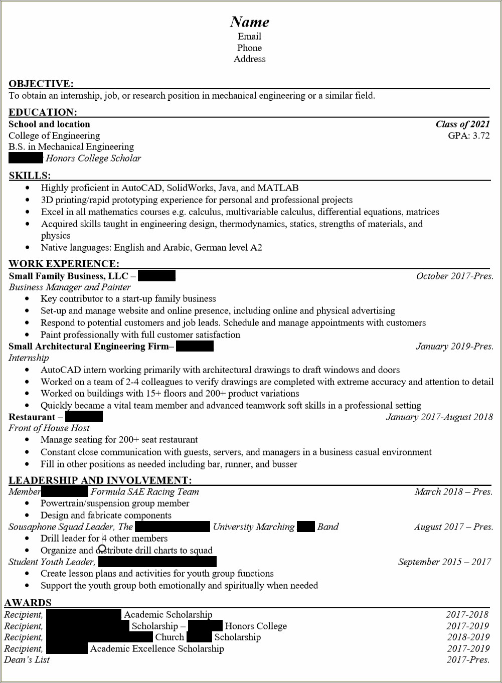 engineering resume templates reddit