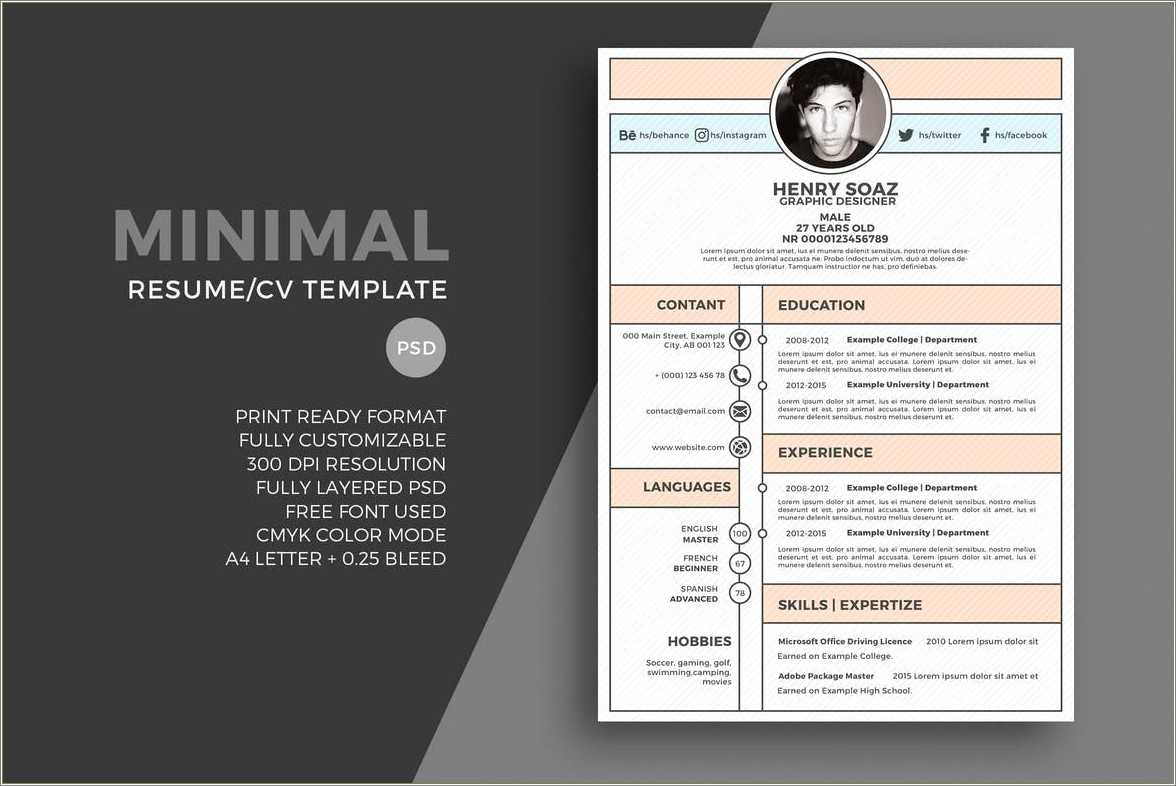 Best Free Professional Word Resume Template