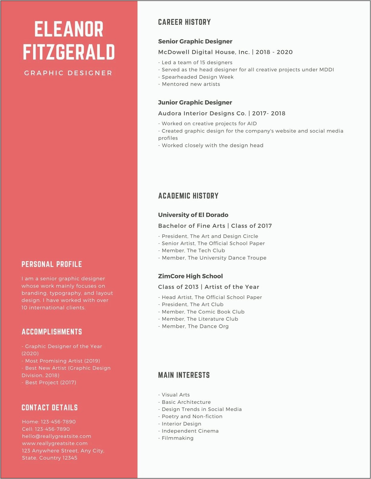 freelance graphic design resume freelance graphic design resume