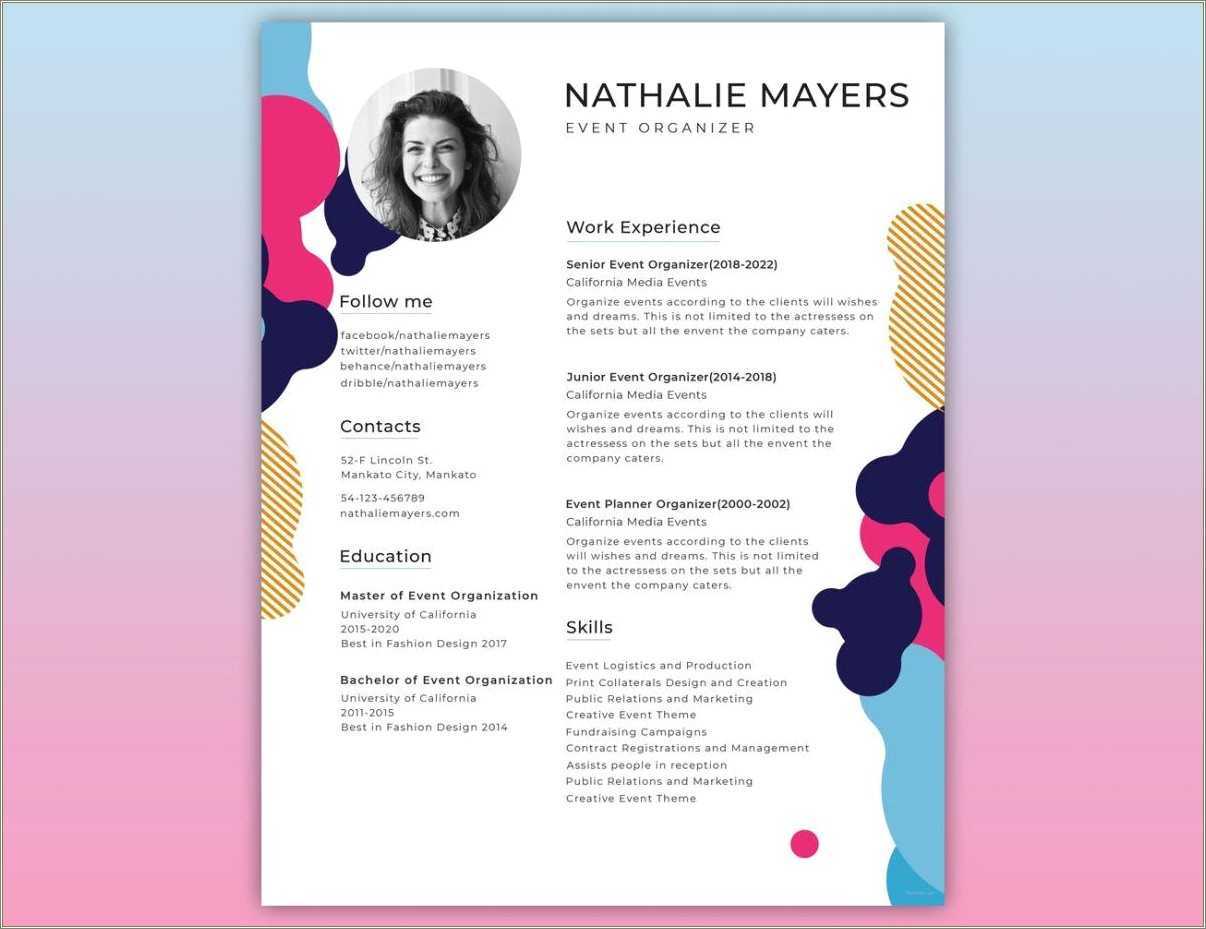 Best Graphic Designer Resume Example