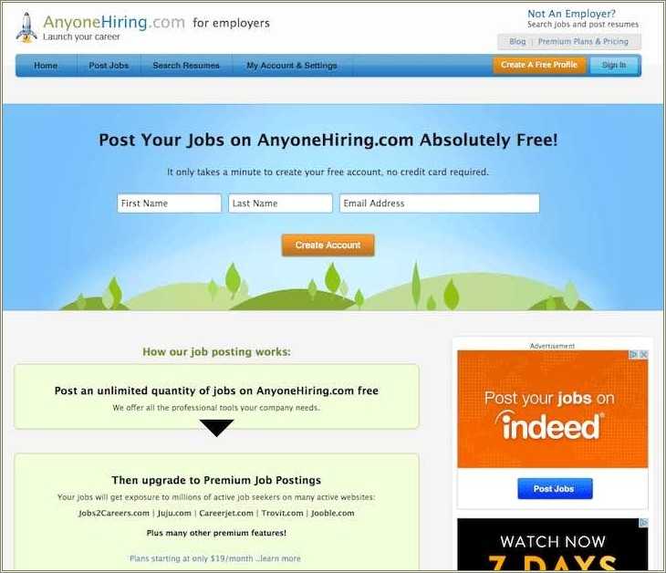Best Job Board To Post Resume Resume Example Gallery