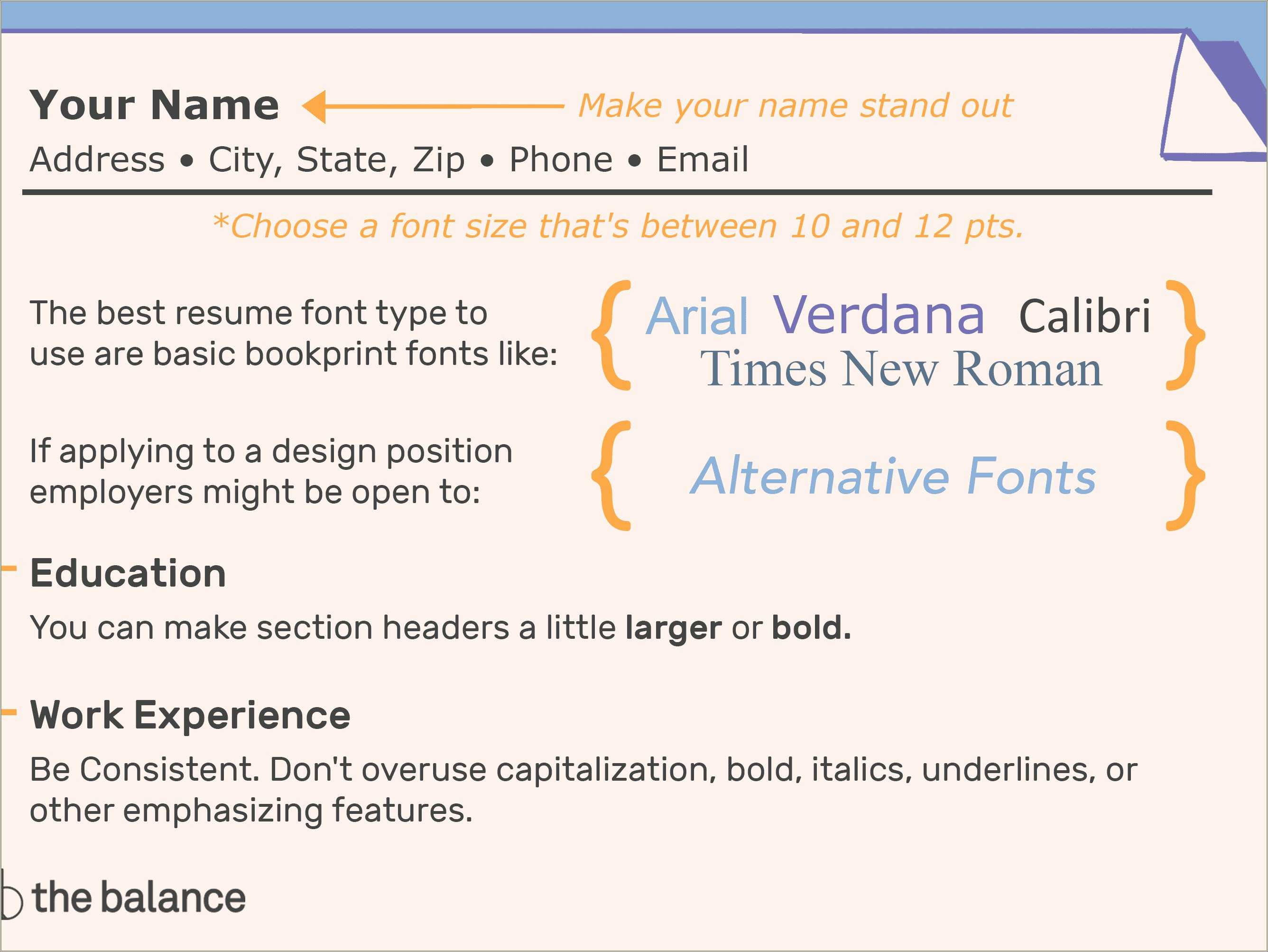 Best Modern Font For Resumes Resume Example Gallery