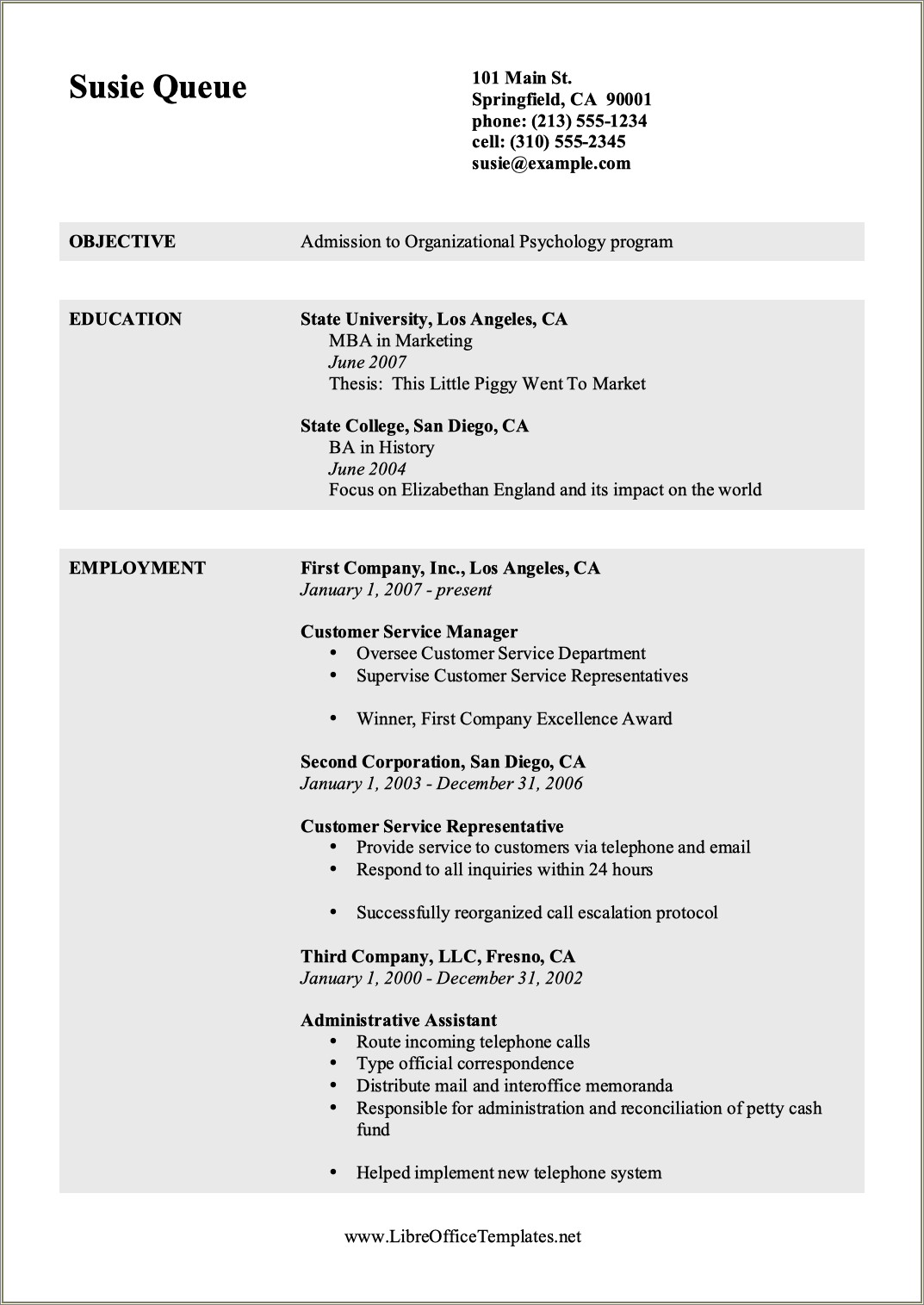 Best open office resume templates free resume example gallery
