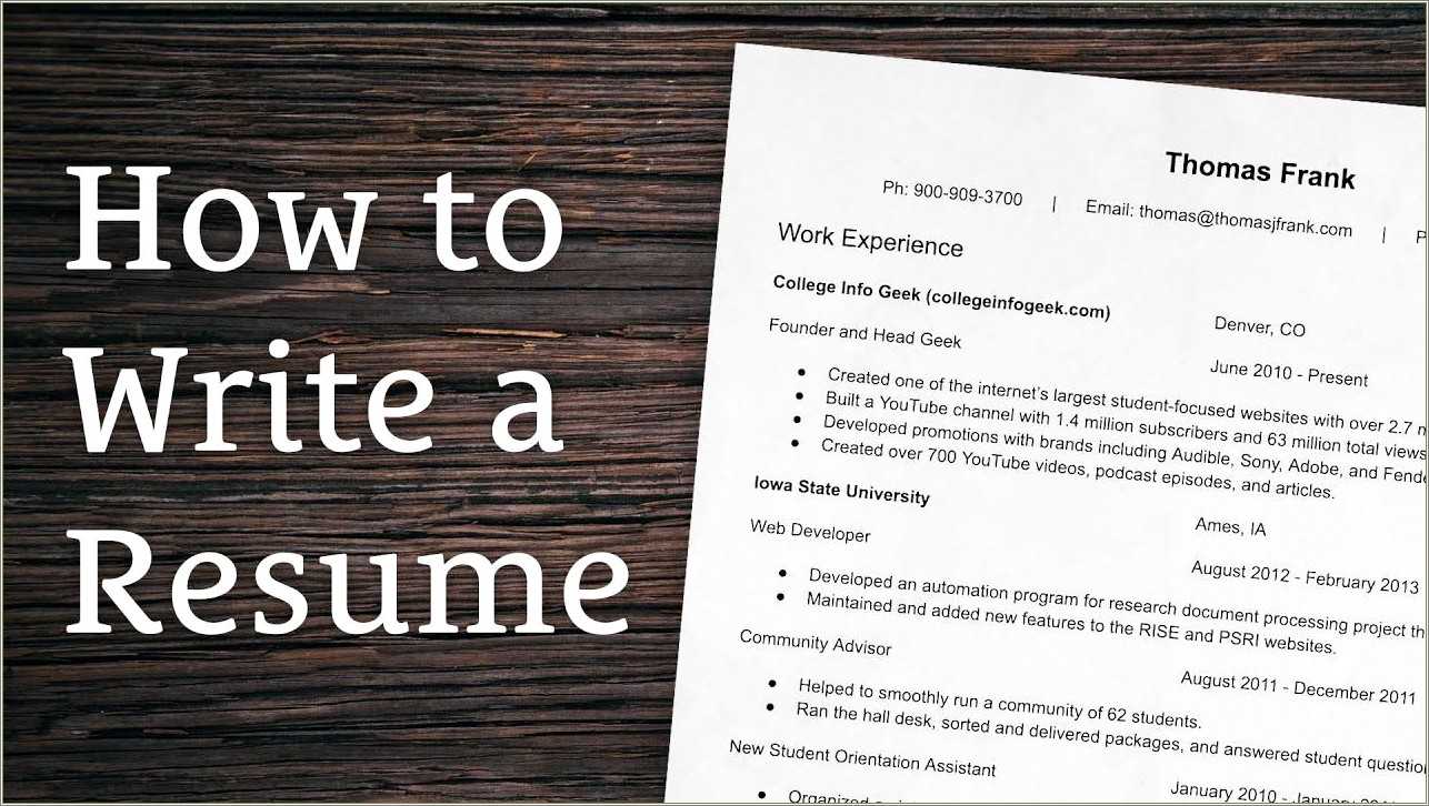 resume writing best practices 2022