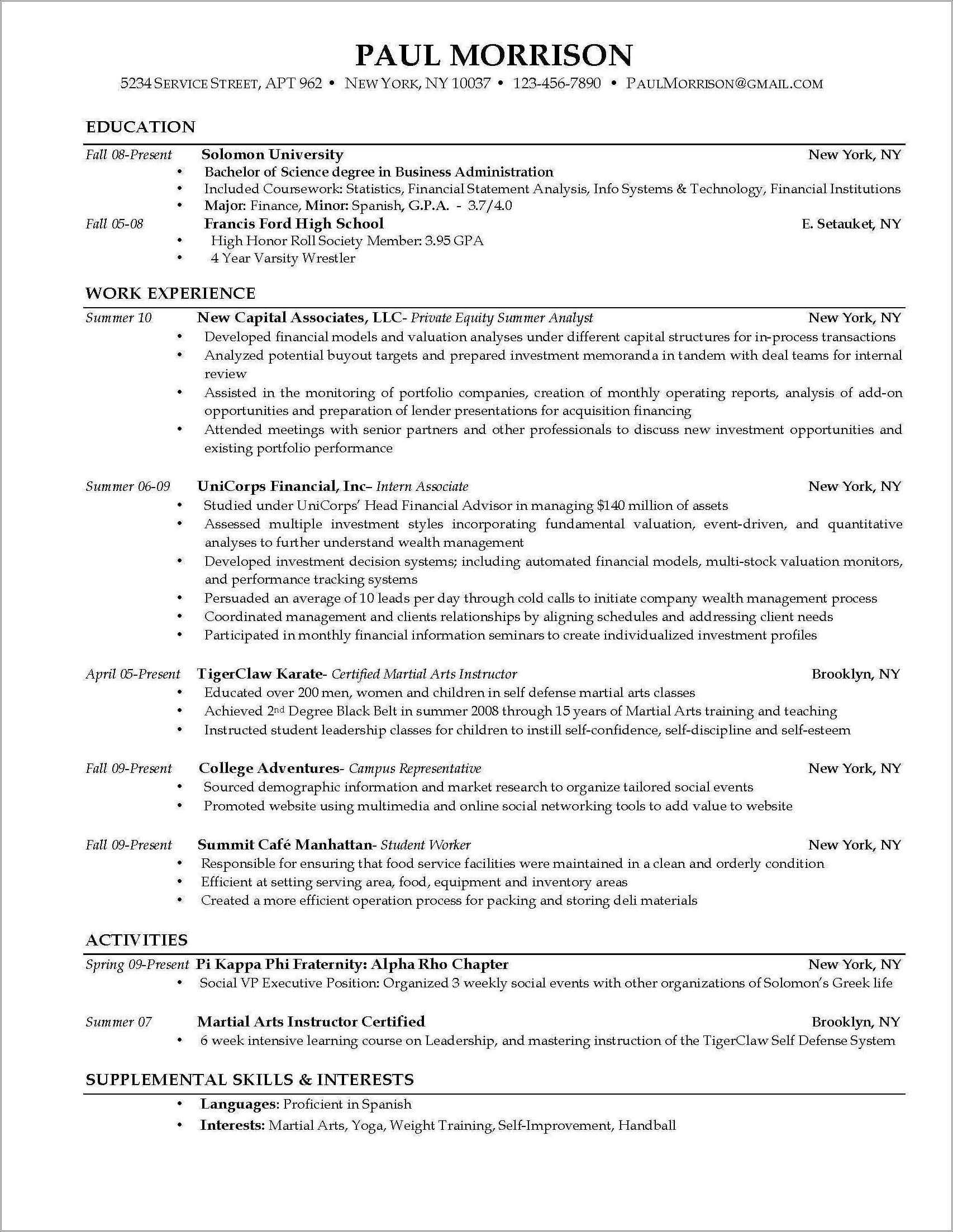 Resume And Cover Letter Different Fonts Resume Example Gallery
