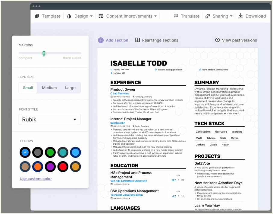 Online templates for resume free resume example gallery