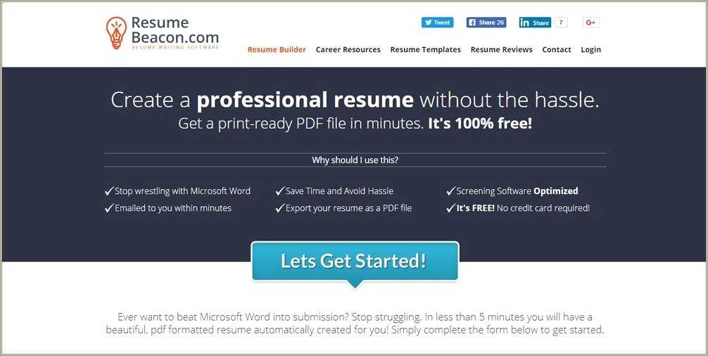 Best Reviewed Free Resume Software