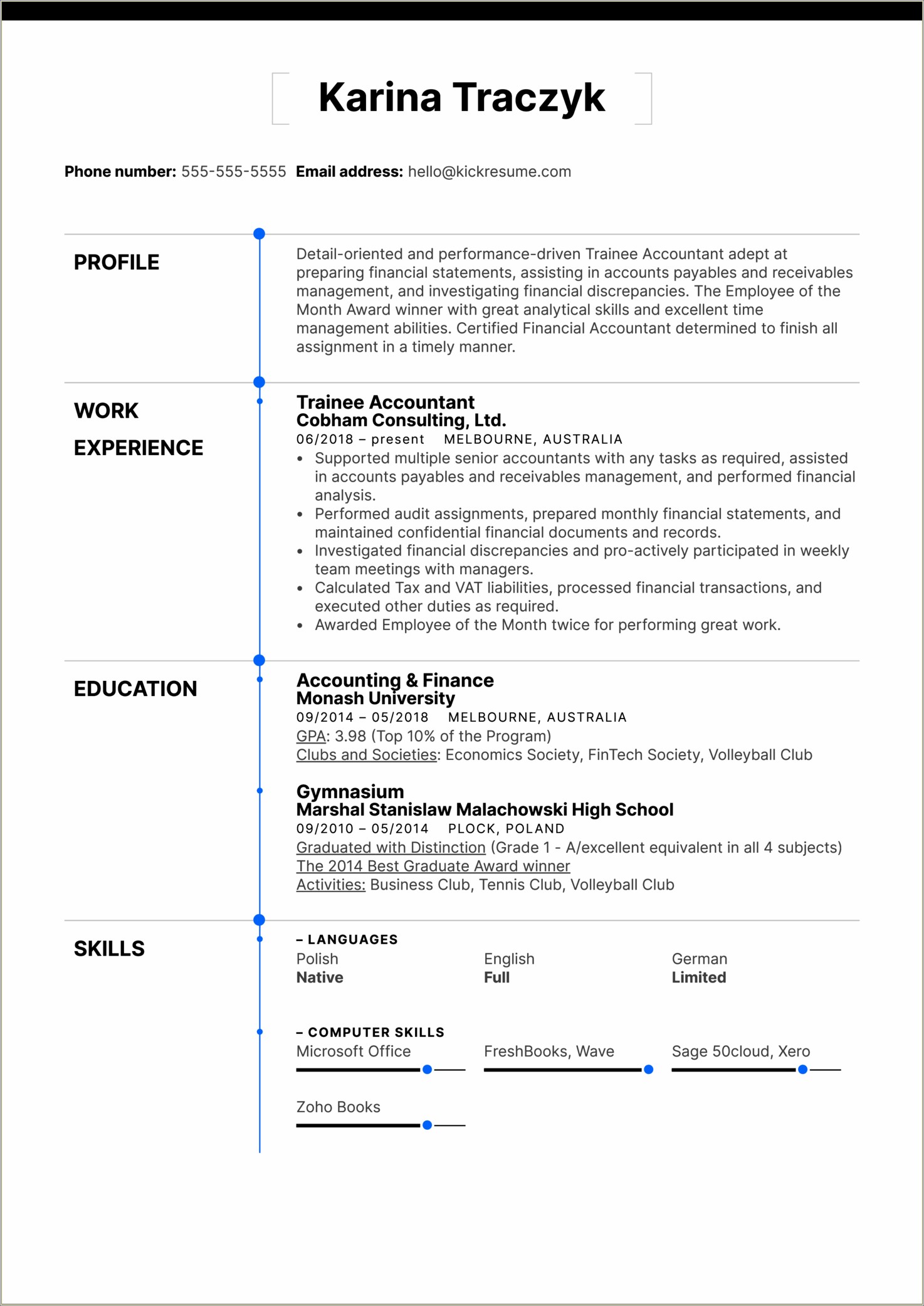 Accounting skills to put on a new resume resume example gallery
