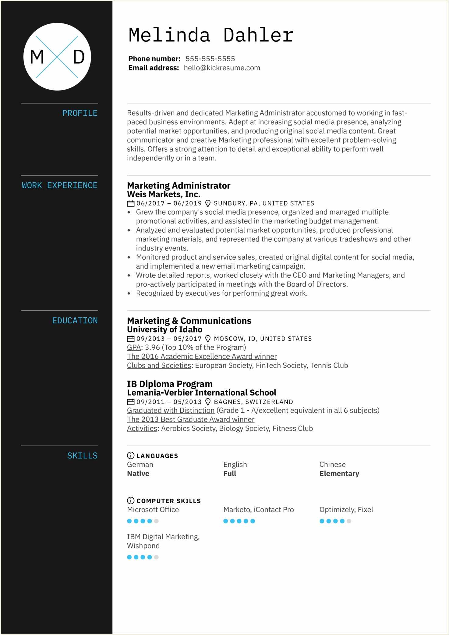 Best Skills For Marketing Resume Resume Example Gallery