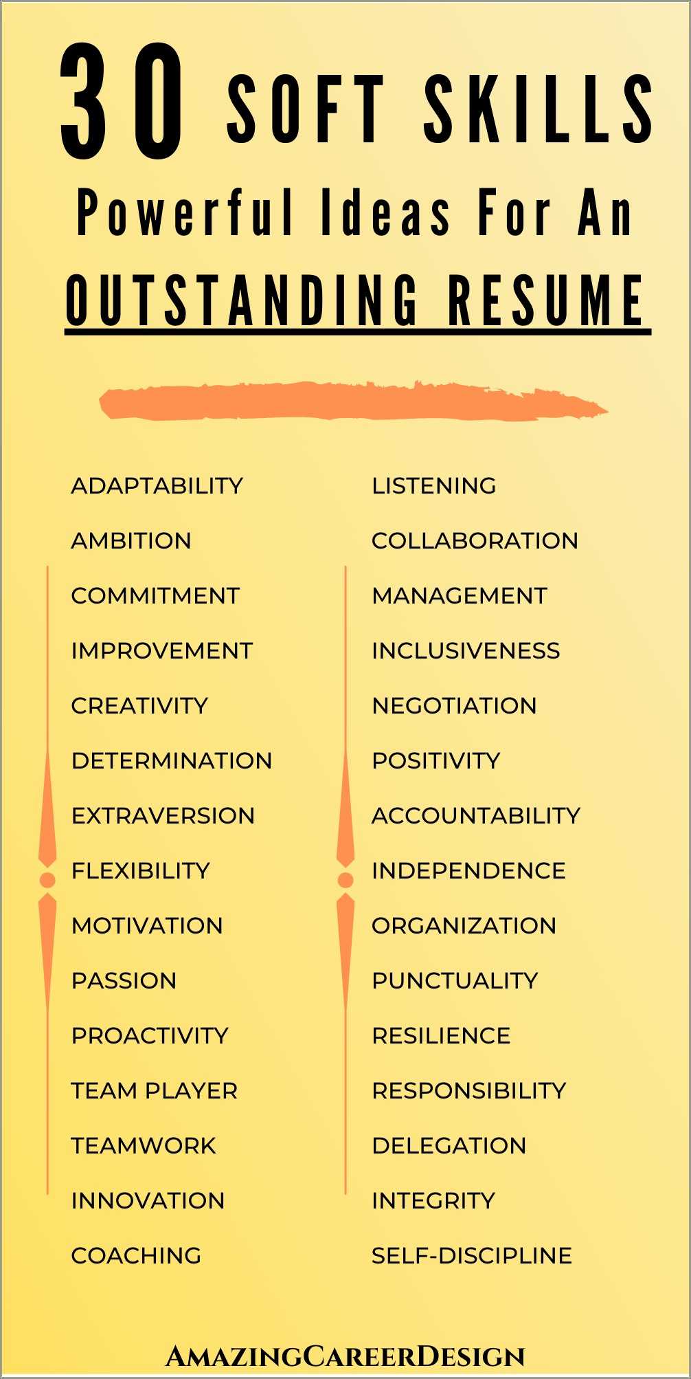 Resume list of soft skills resume example gallery