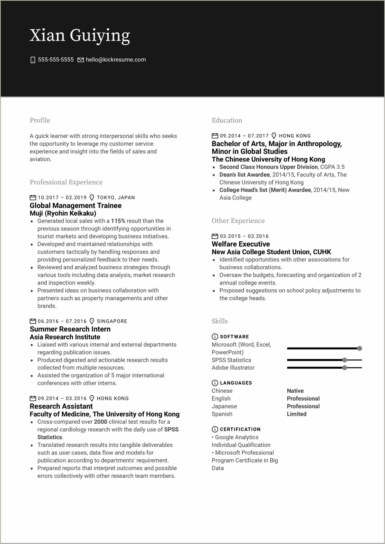 Big Data Business Analyst Sample Resumes