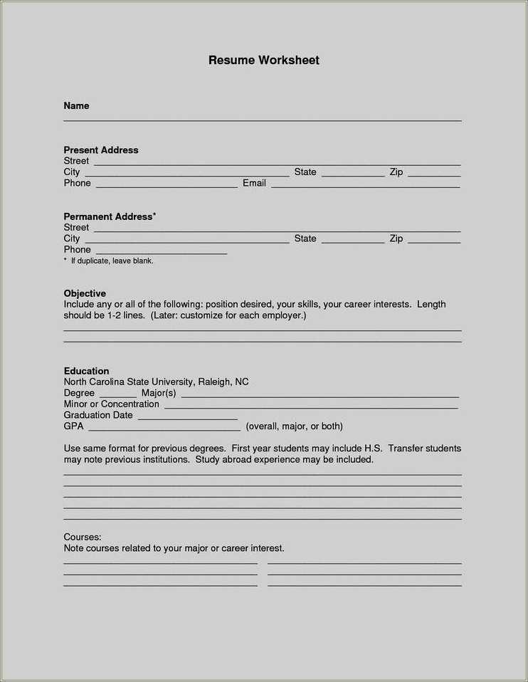Resume template to fill in word resume example gallery