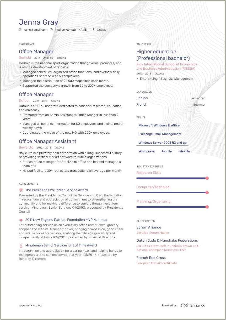 Board Of Directors Resume School Board