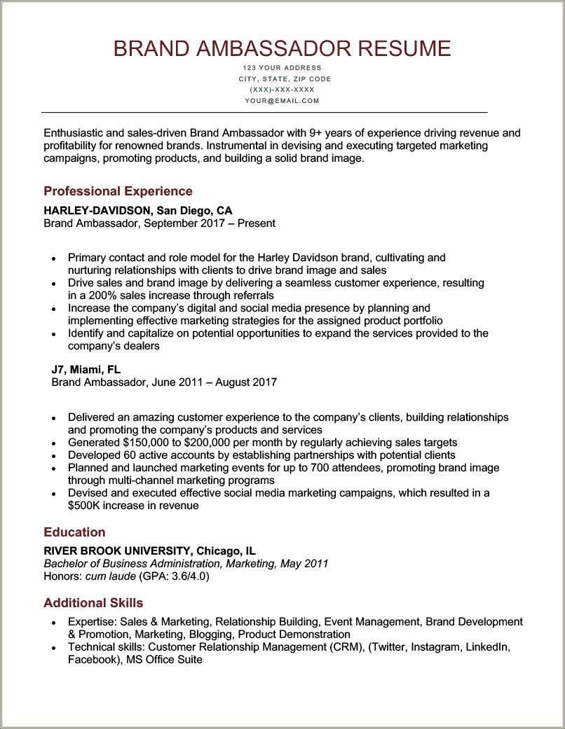 Brand Ambassador Resume Job Description Resume Example Gallery brand-ambassador-resume-job-description-resume-example-gallery