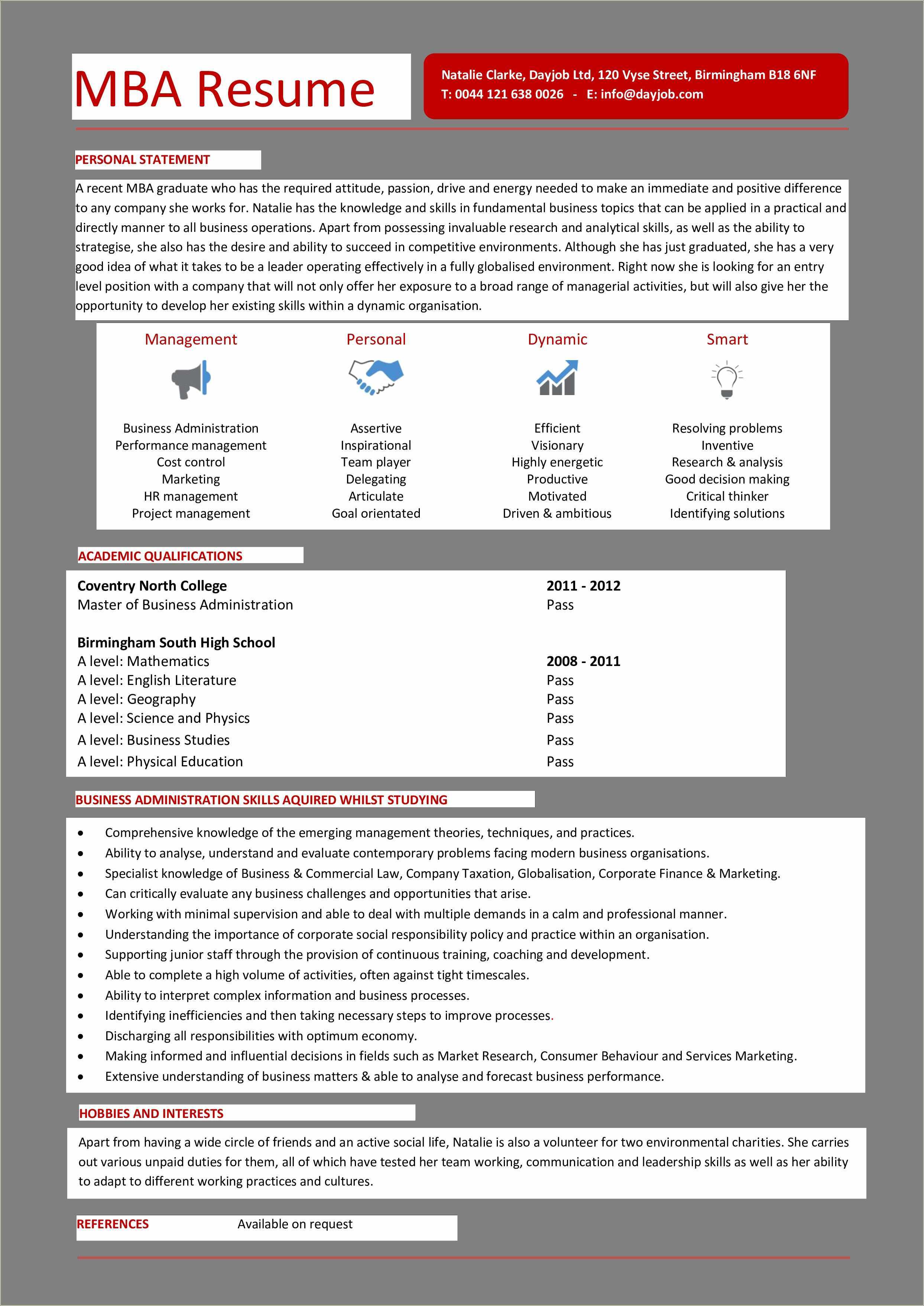 Mays Business School Resume Sample Resume Example Gallery