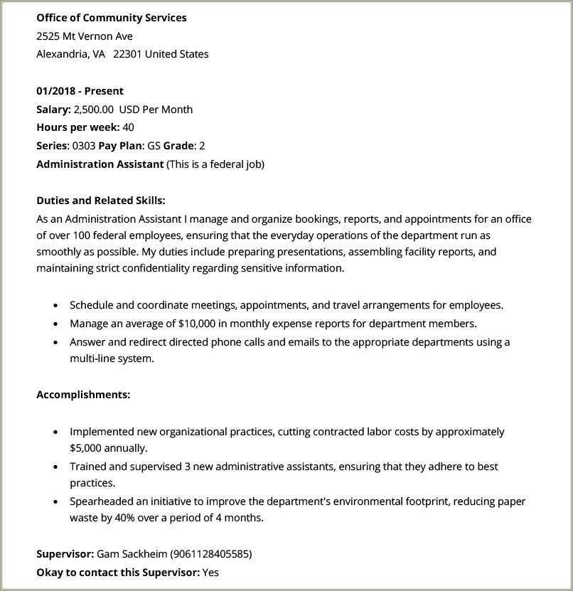 Can A Federal Resume Include Skills