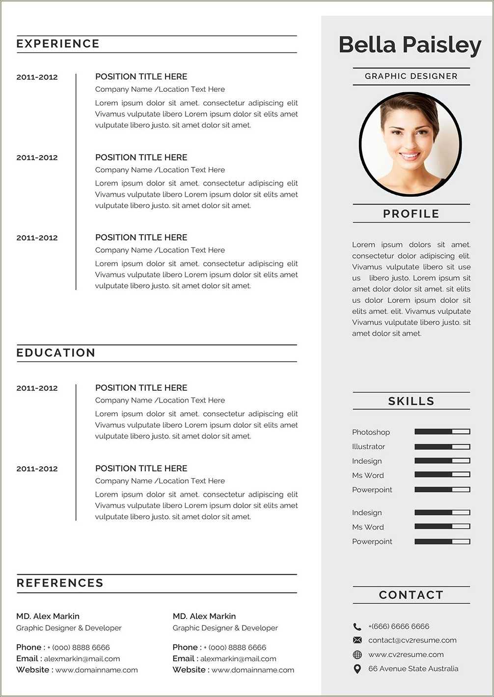 Make a resume template in word resume example gallery