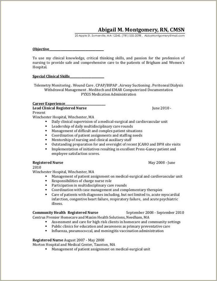Cardiac telemetry nurse job description