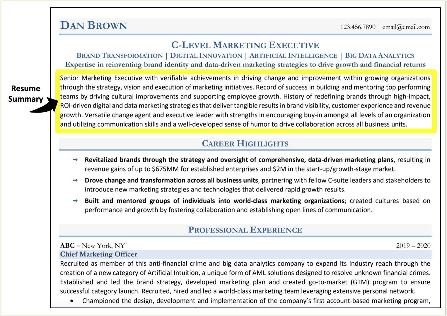 Career change resume objective summary resume example gallery