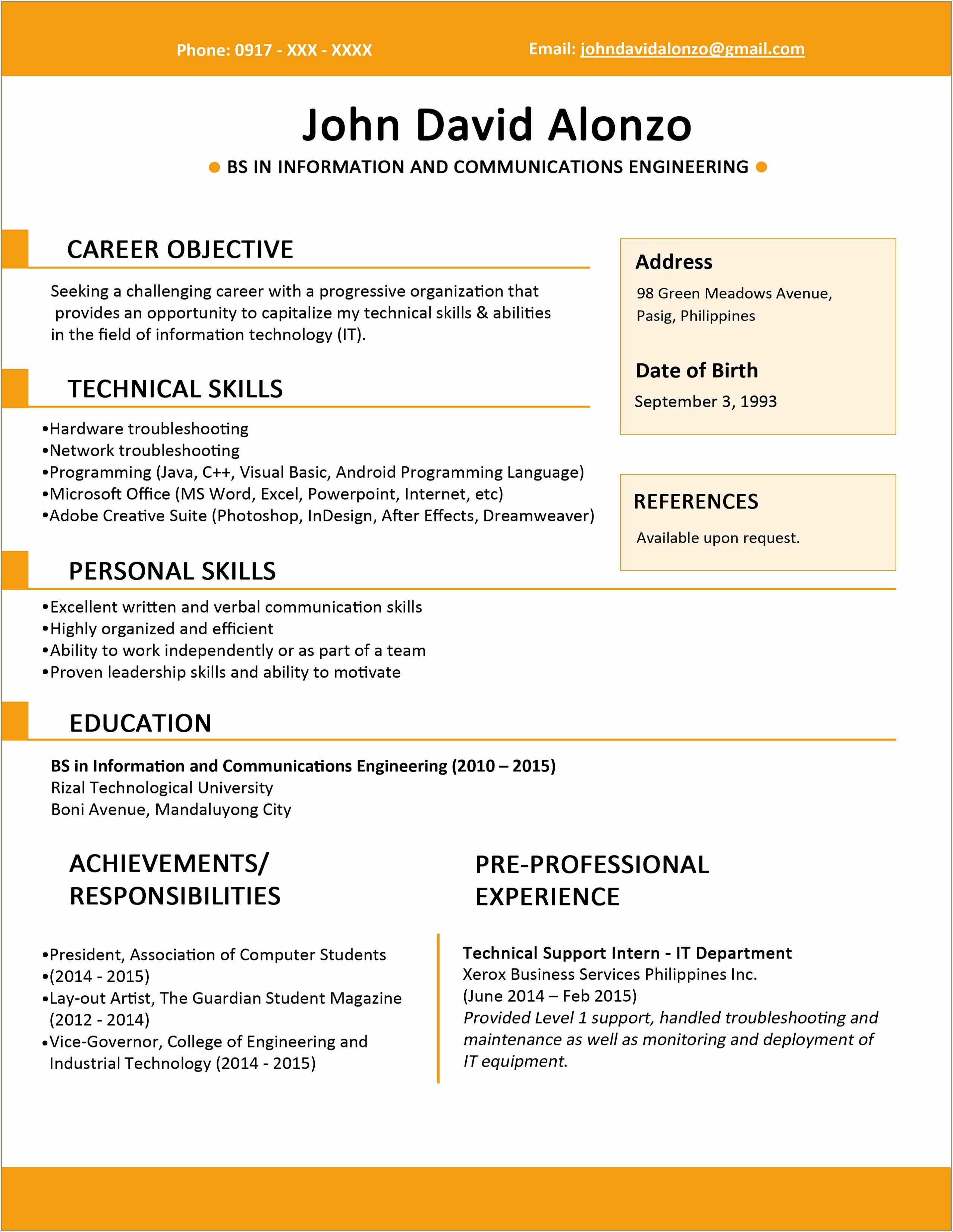 Career Objective For Resume For Fresher Civil Engineer