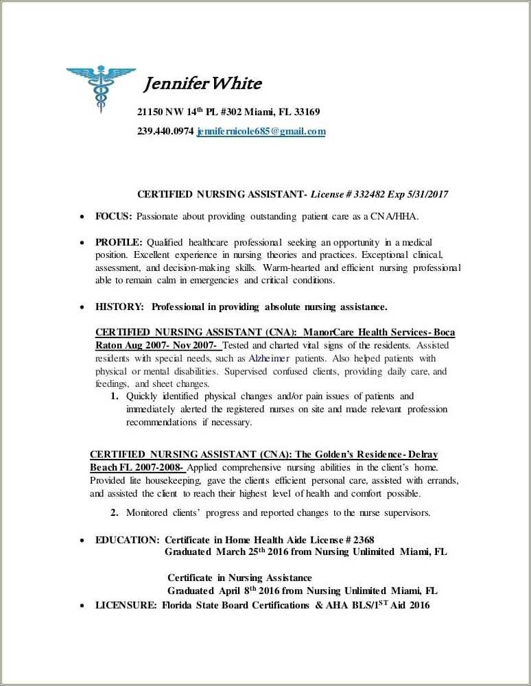 Cna Skills And Abilities For Resume - Cna Skills And Abilities For Resume