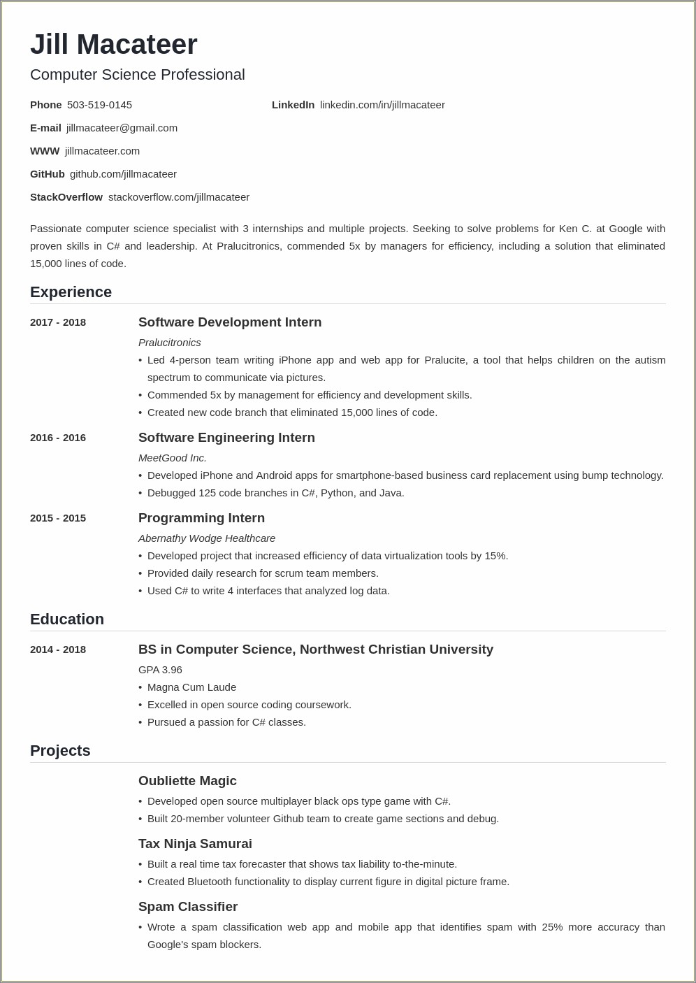 Computer Experience To Put On Resume