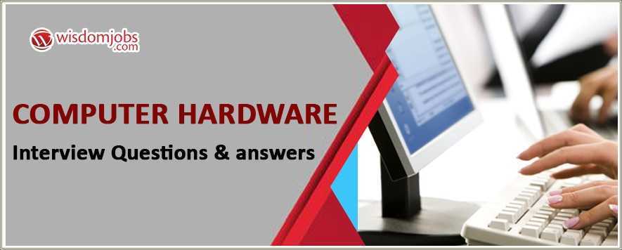 Computer Hardware Examples For Resume
