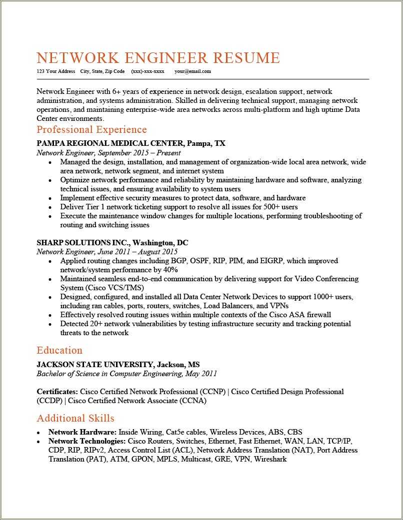 Computer Hardware Skills On Resume