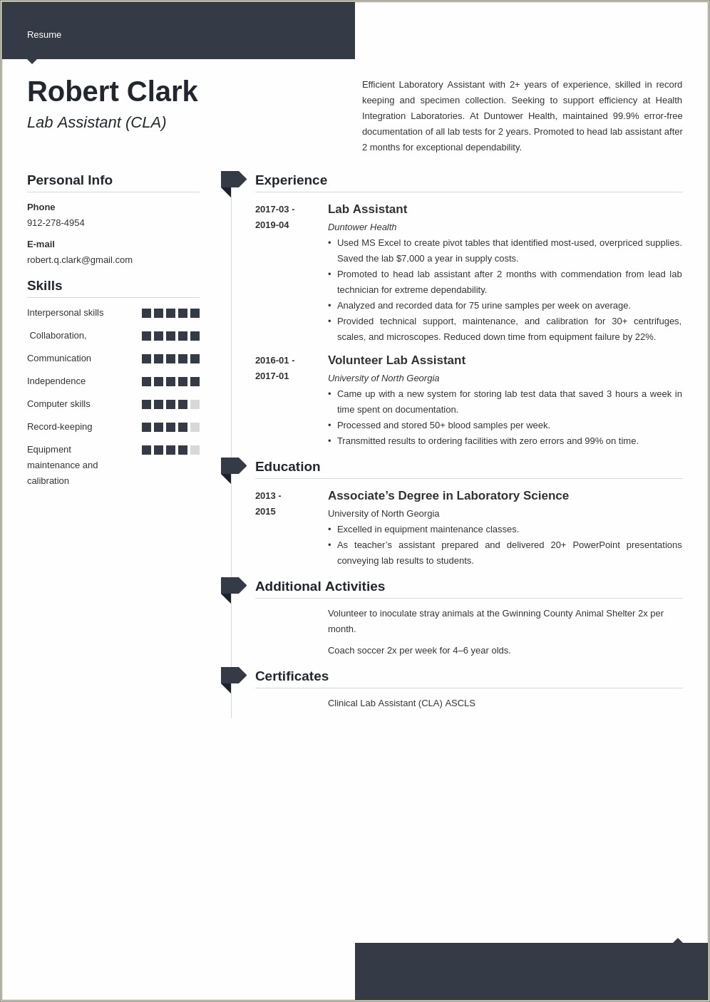 Computer Lab Assistant Resume Examples