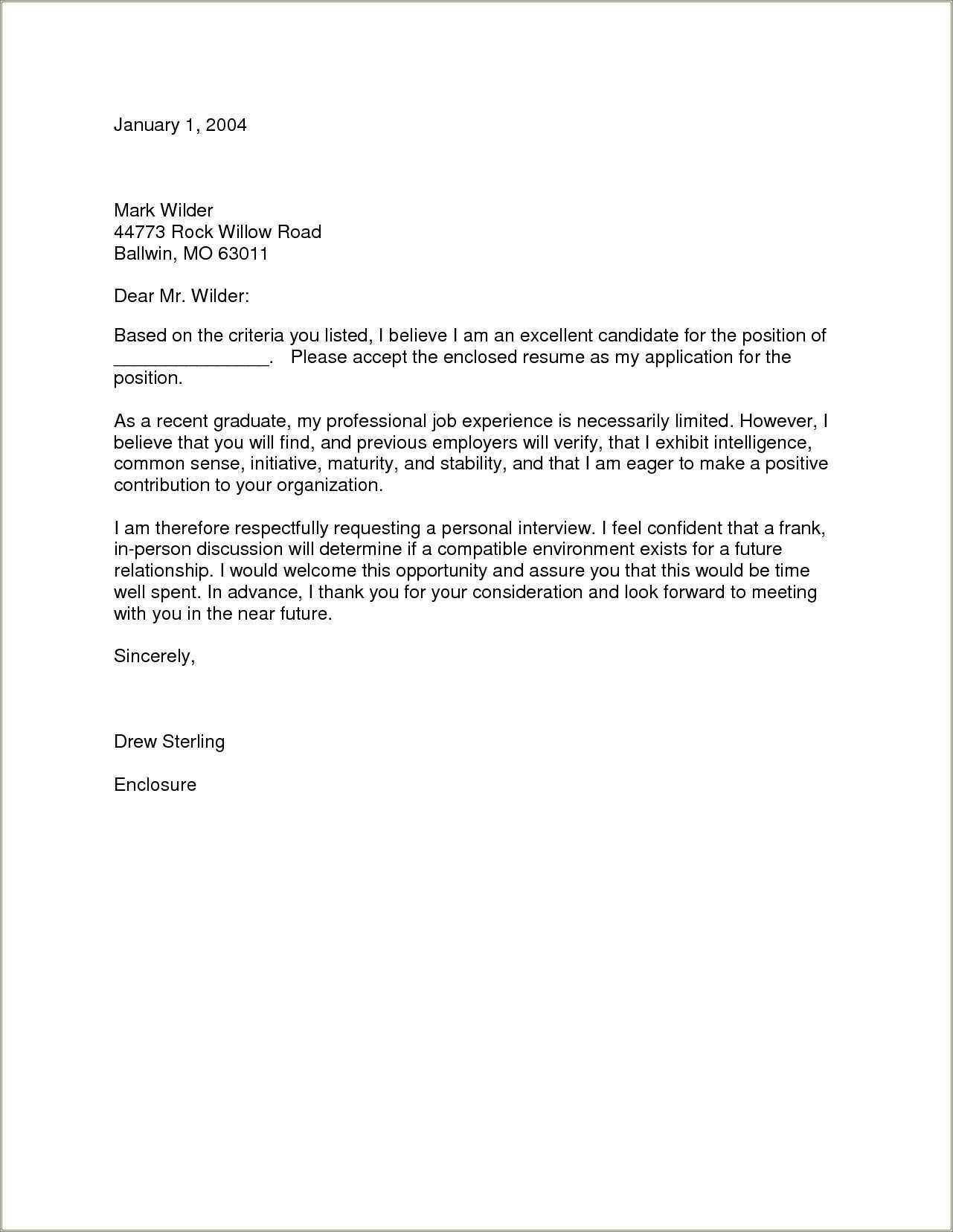 Nursing Job Resume Cover Letter - Resume Example Gallery