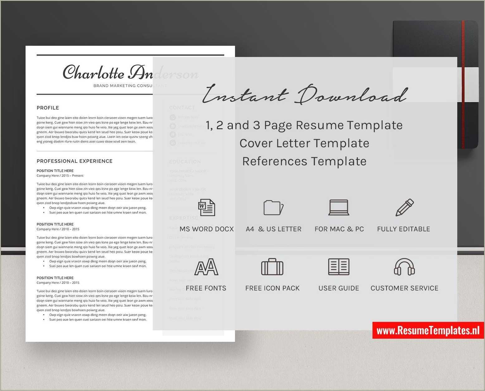 Cover Letter Resume And Reference Templates - Resume Example Gallery