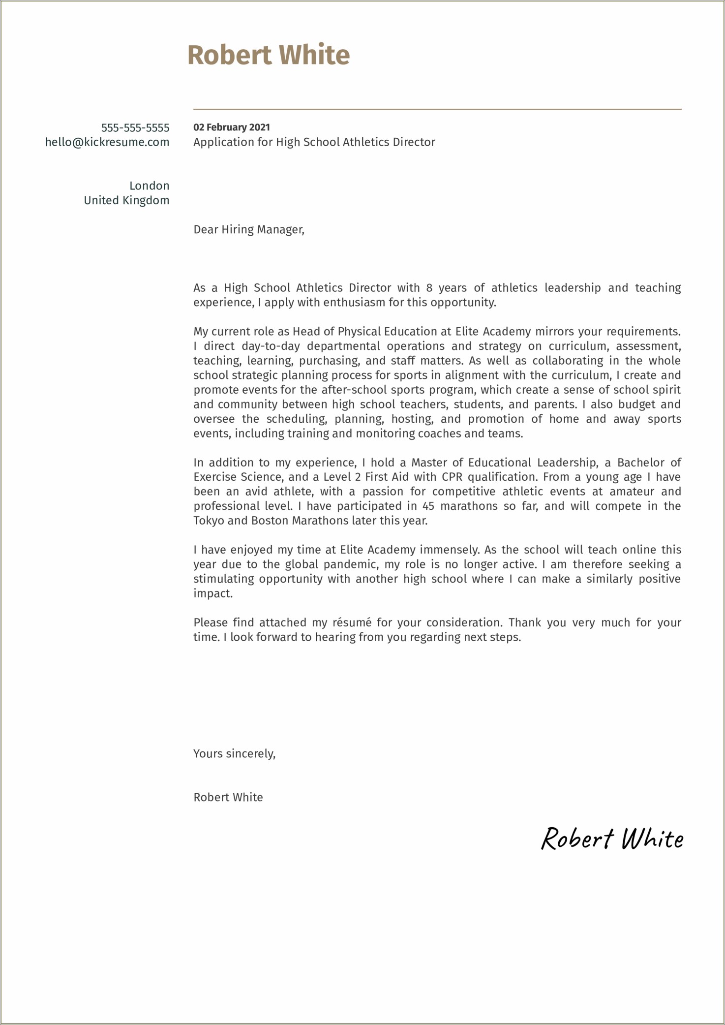 Cover Letters For High School Resumes
