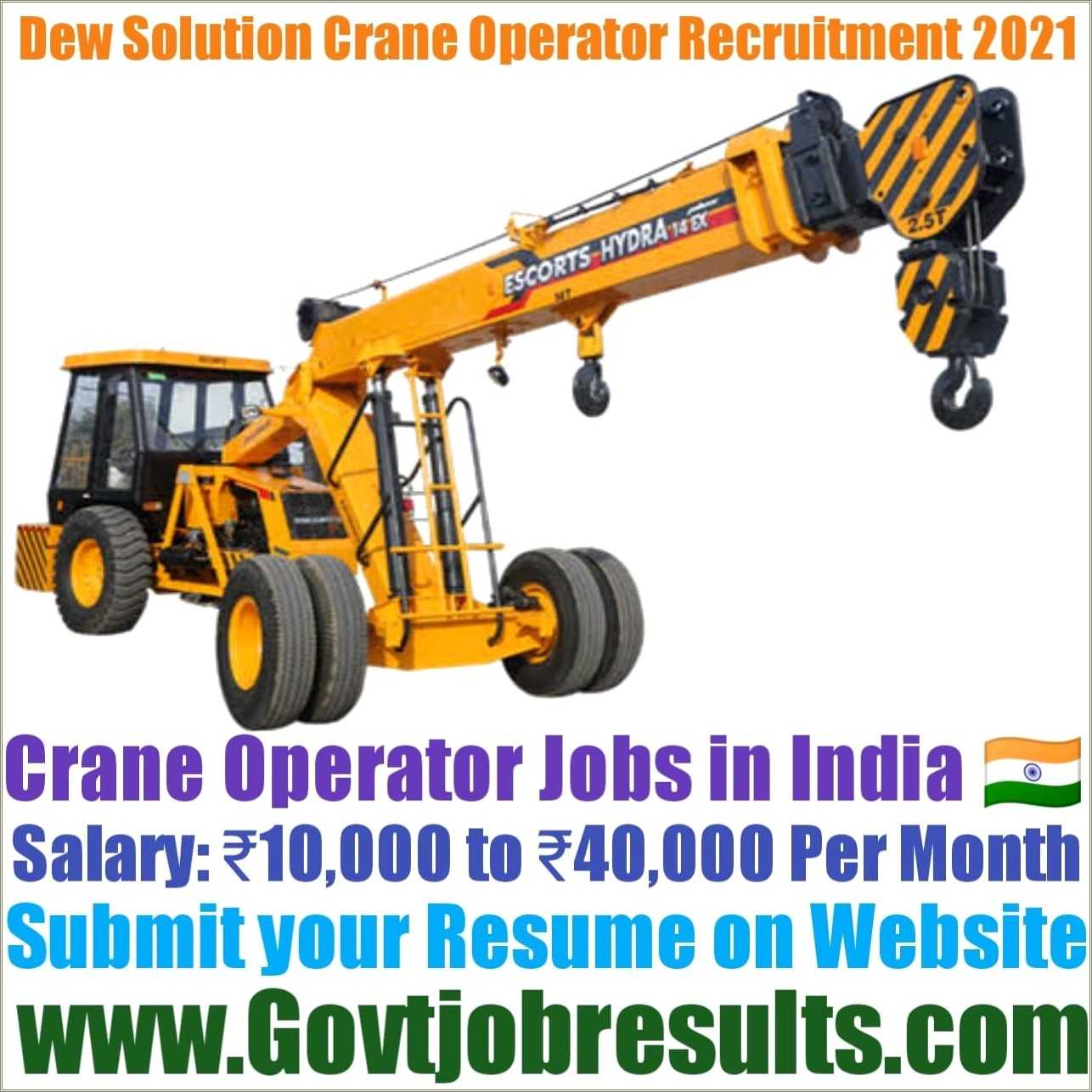 Crane Operator Job Duties For Resume - Resume Example Gallery
